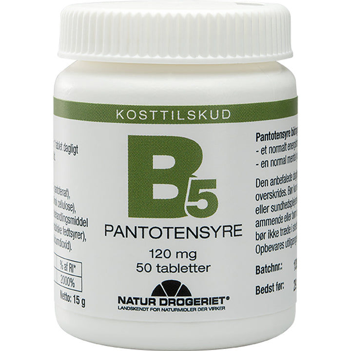Natur Drogeriet B5 Pantotensyre 120mg (50 stk)