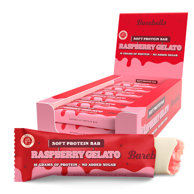 Barebells Soft Protein Bar - Raspberry Gelato (12x55g)