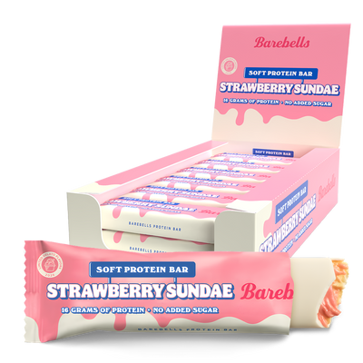 Barebells Soft Protein Bar - Strawberry Sundae (12x55g)