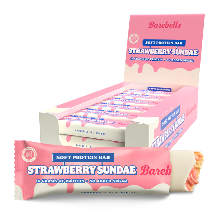 Barebells Soft Protein Bar - Strawberry Sundae (12x55g)
