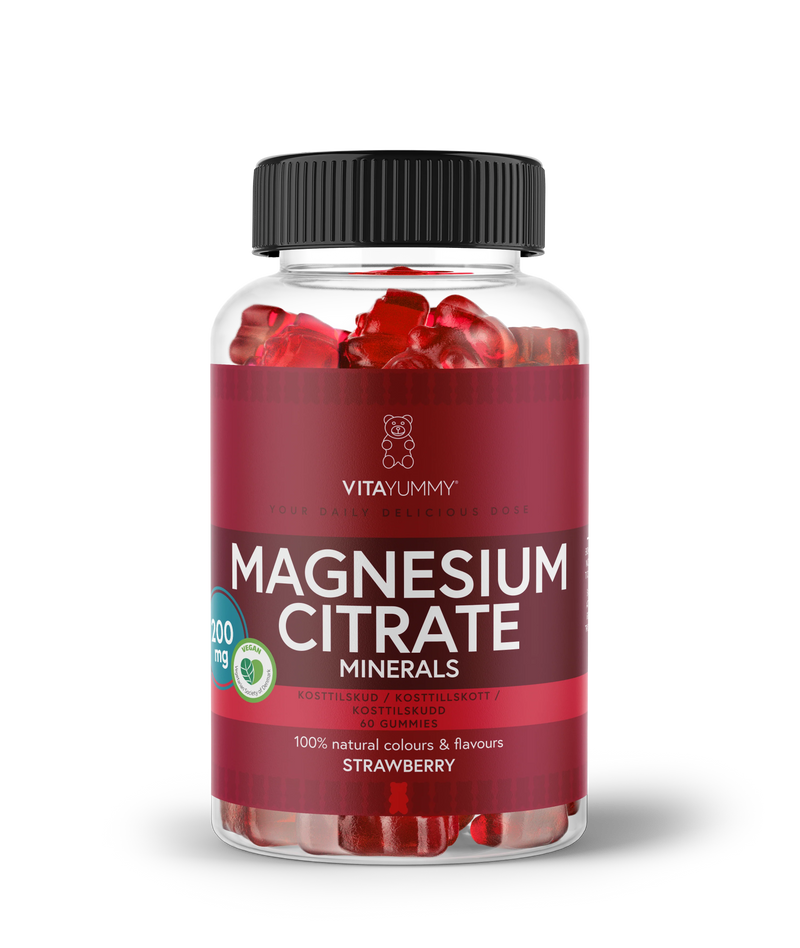 VitaYummy Magnesium Citrate (60 stk) - Strawberry