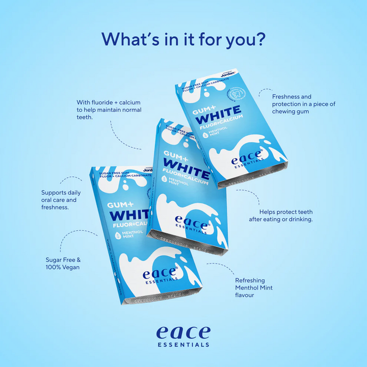 Eace Gum+ White fordele