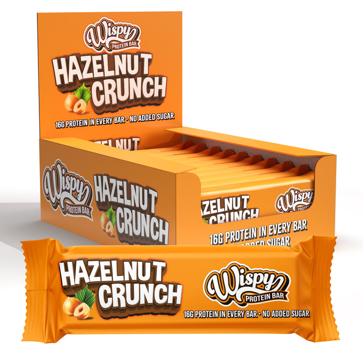 Wispy Protein Bar - Hazelnut Crunch (10x 55g) - OBS! BEDST FØR 22/7-26