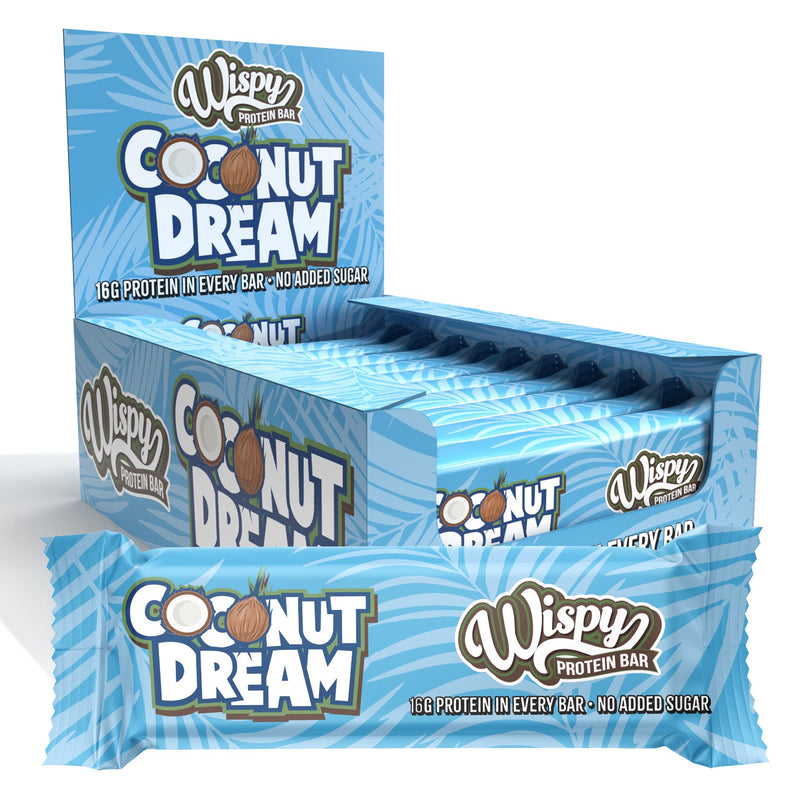 Wispy Protein Bar - Coconut Dream (10x 55g) - OBS! BEDST FØR 12/6-24