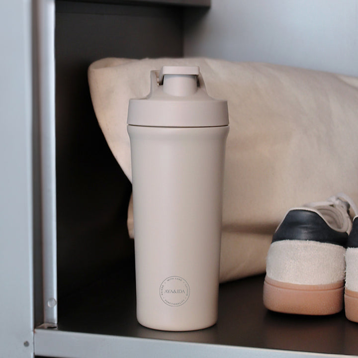 AYA&IDA Shaker Bottle - Cream Beige (750ml)