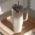 AYA&IDA Thermo Cup with Straw - Soft Rose (885ml)