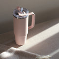 AYA&IDA Thermo Cup with Straw - Cream Beige (885ml)