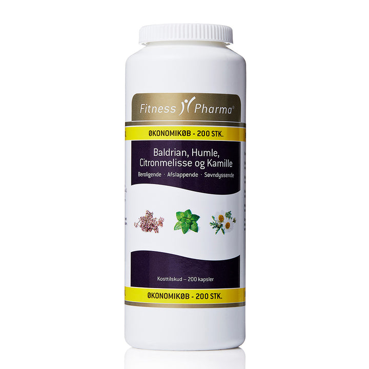 Fitness Pharma Baldrian/Humle/Citron/Kamille ØKO (200 stk)