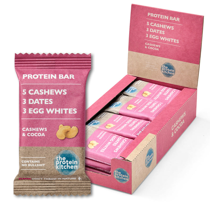 The Protein Kitchen Bar - Cocoa & Cashews 12x 55g