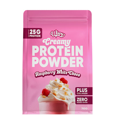 Wispy Creamy Protein (750g) - Raspberry White Chocolate