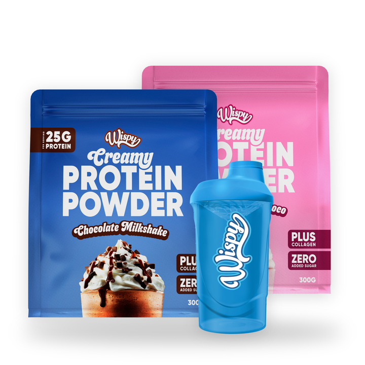 Wispy Creamy Protein - Smagsprøve (2x 300g) + Wispy Shaker