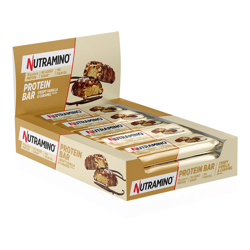 Nutramino Protein Bar - Crispy Vanilla & Caramel (12x55g)