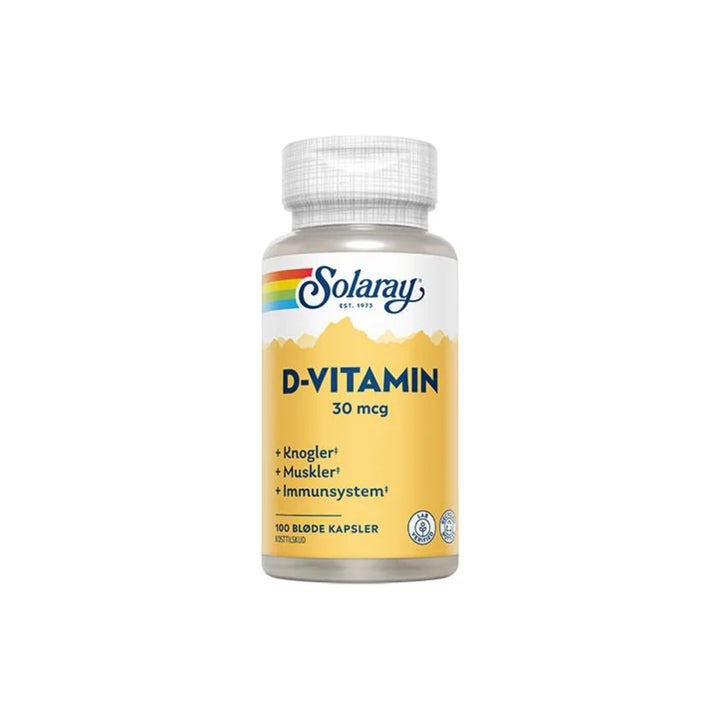 Solaray D-vitamin 30 mcg (100 kap)