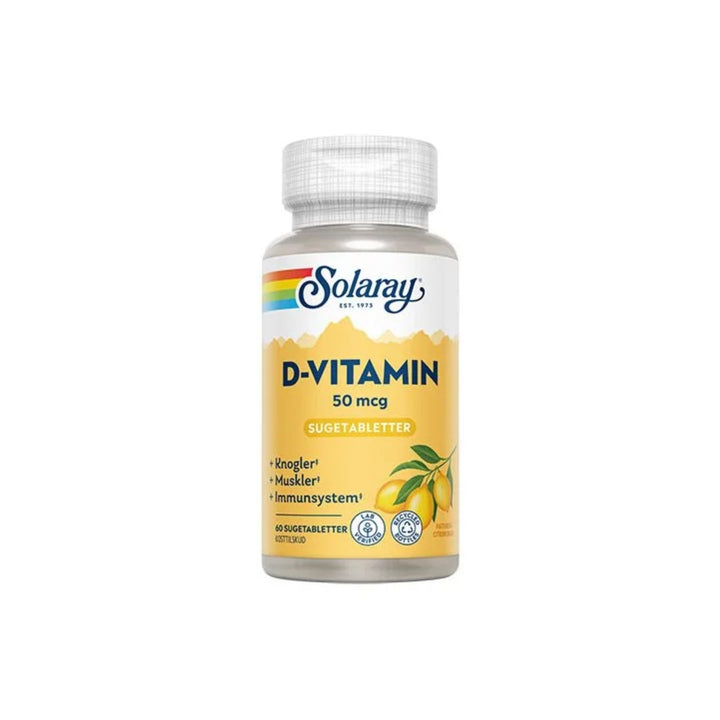 Solaray D-vitamin 50 mcg (60 tab)