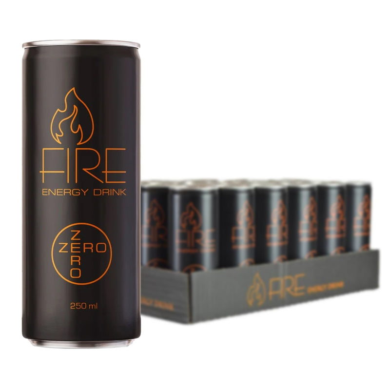 Fire Energy Drink - Zero (24x 250 ml) - OBS! BEDST FØR 29/3-25