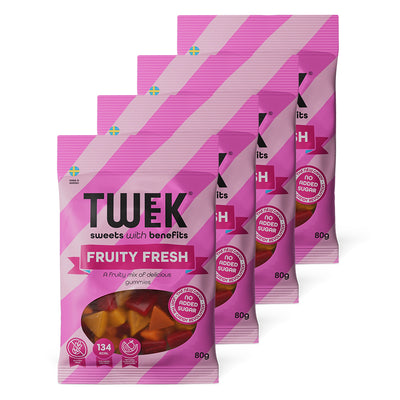 TWEEK Candy - Fruity Fresh (4x80g)