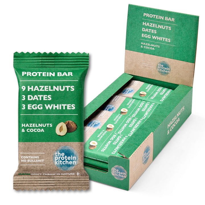 The Protein Kitchen Bar - Cocoa & Hazelnuts (12x 55g)