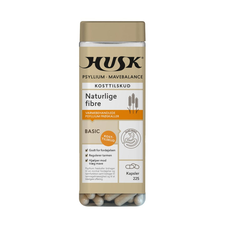 HUSK Psyllium Mavebalance Kapsler 225 stk