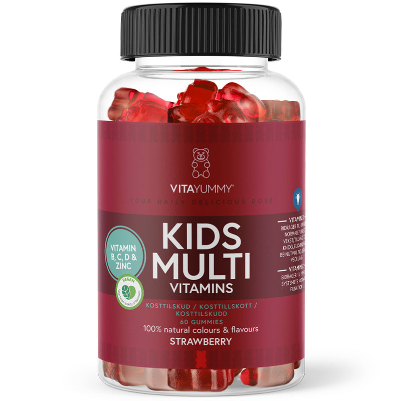 VitaYummy Kids Multivitamin - Strawberry (60 stk)