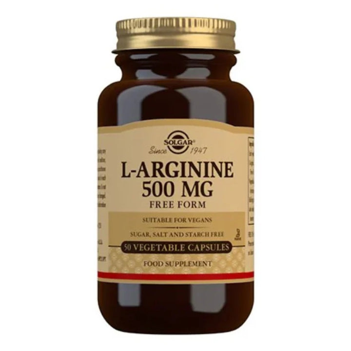 Solgar L-Arginin 500mg (50 kap)