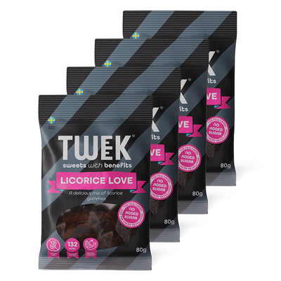 TWEEK Candy - Licorice Love (4x80g)