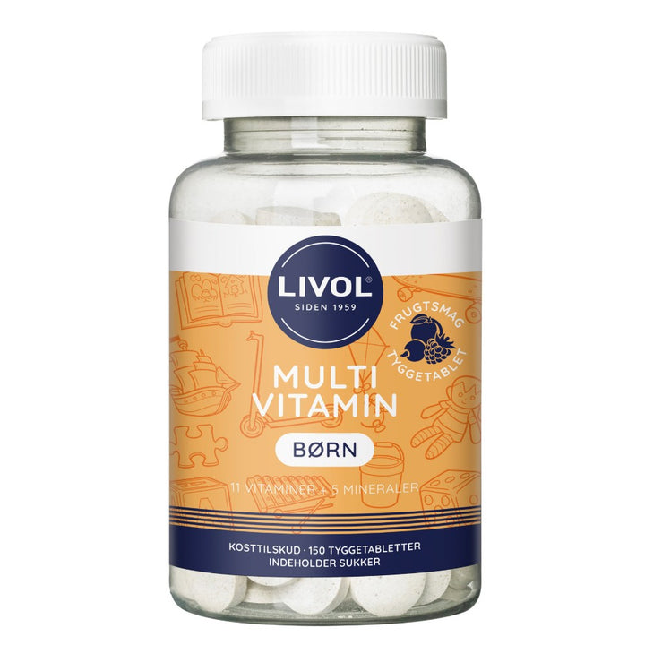 Livol Multivitamin Børn Frugt 150 stk