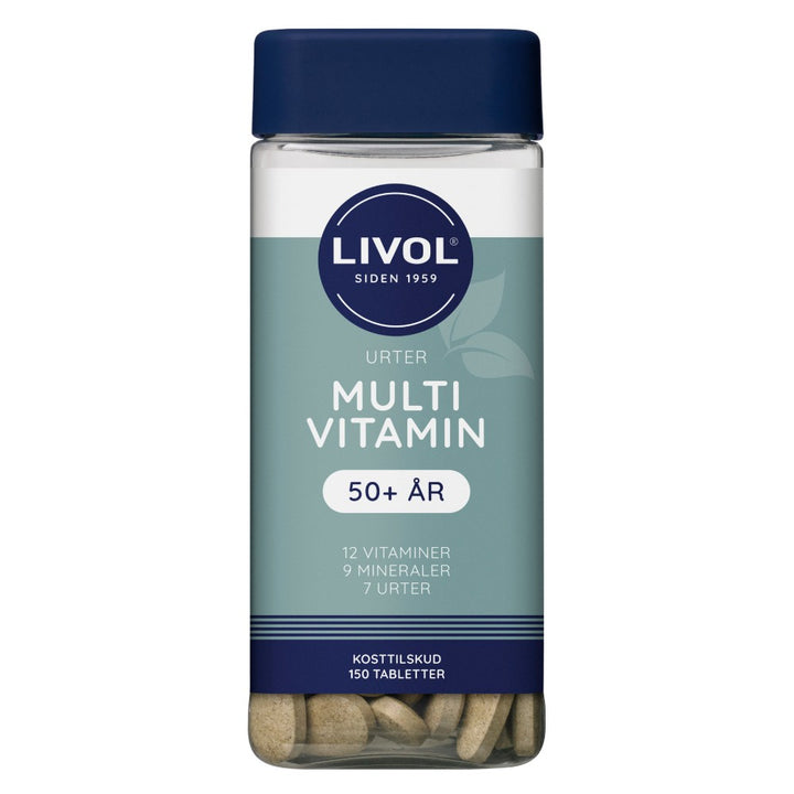 Livol Multivitamin med urter 50+ 150 stk