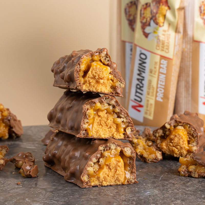 Nutramino Protein Bar - Crispy Vanilla & Caramel (12x55g)