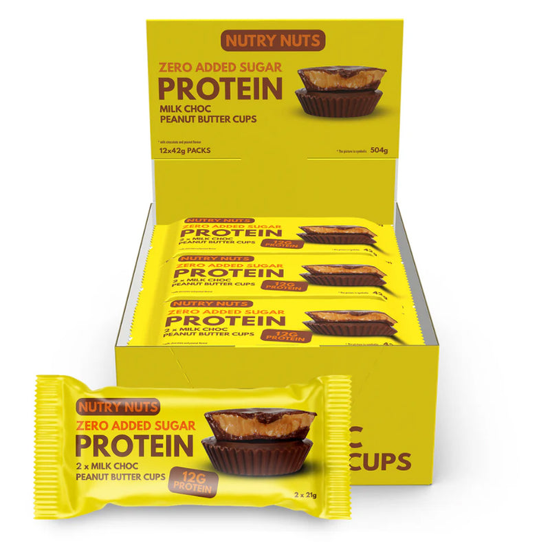 Nutry Nuts Peanut Butter Cups - Milk Chocolate (12x 42g)