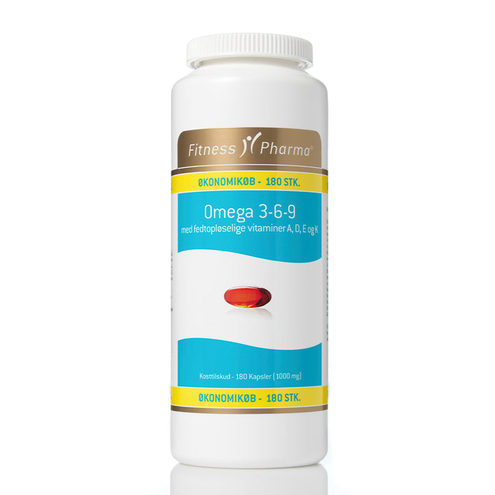 Fitness Pharma Omega 3-6-9 m/ADEK vit ØKO (180 stk)