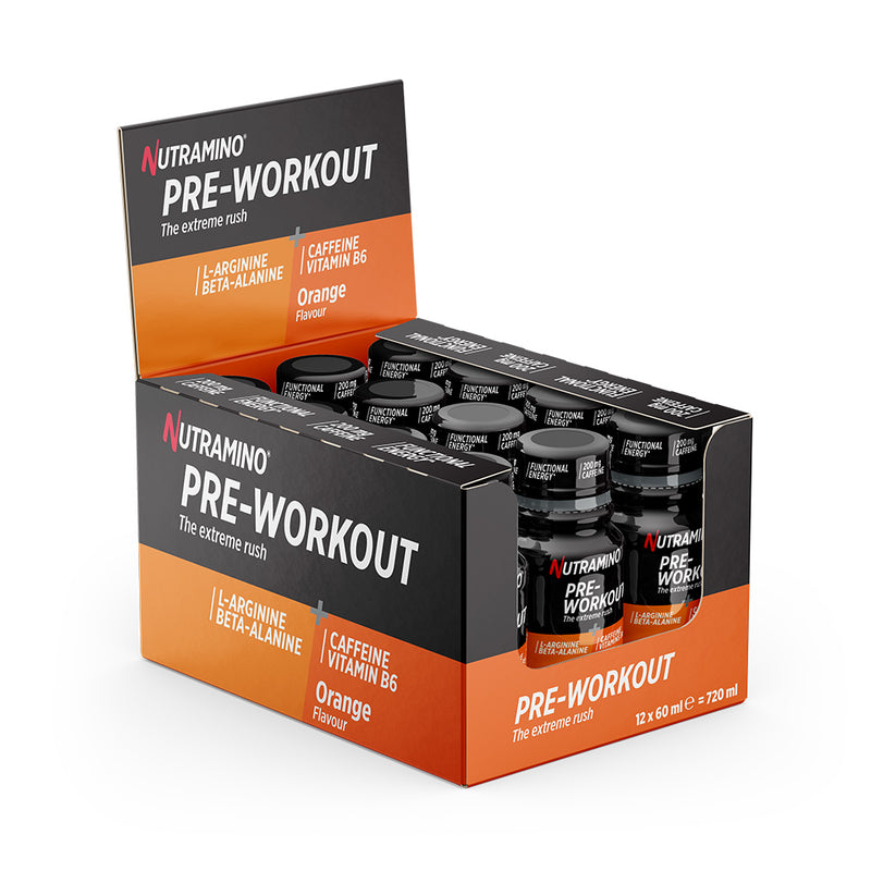 Nutramino Pre-Workout Shot - Orange (12x 60ml)