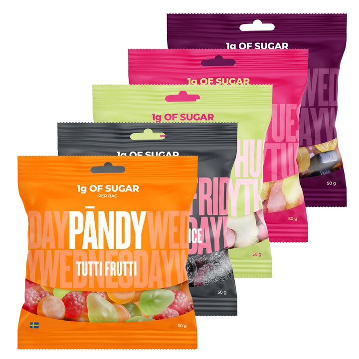 PANDY CANDY - Bland Selv (6x50g)