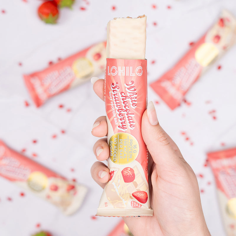 Lohilo Protein Bar - White Chocolate Strawberry (12x 55g)