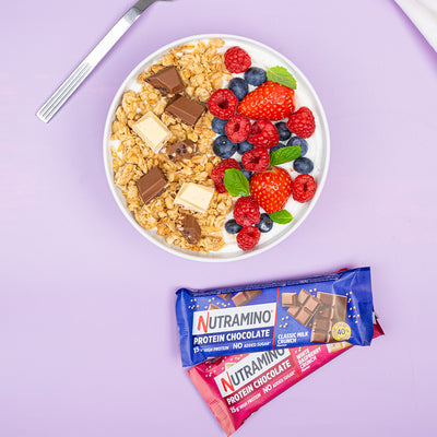 Nutramino Protein Chocolate Bar - White Raspberry Crunch (50g)