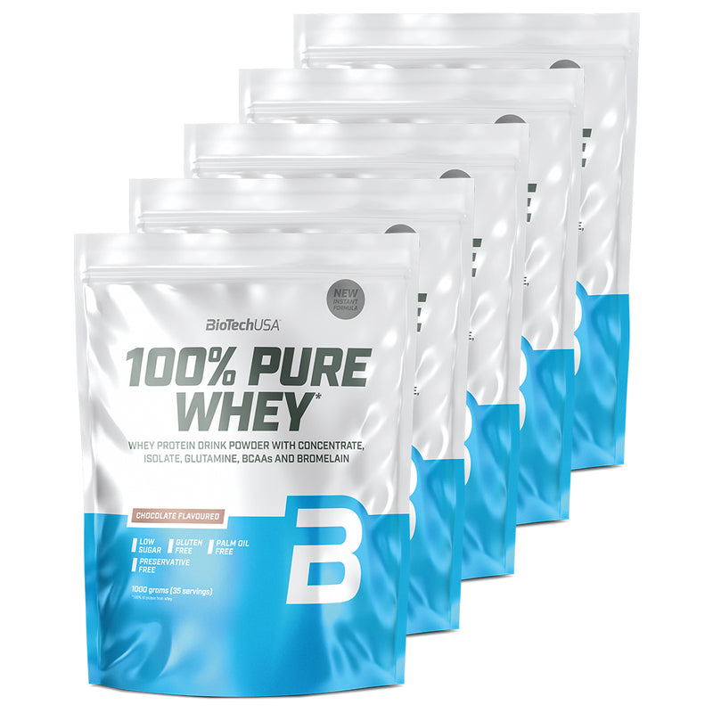 BioTechUSA 100% Pure Whey - Proteinpulver (6x1 kg)
