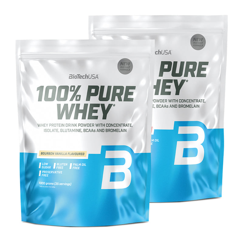 BioTechUSA 100% Pure Whey - Proteinpulver (2x1 kg)