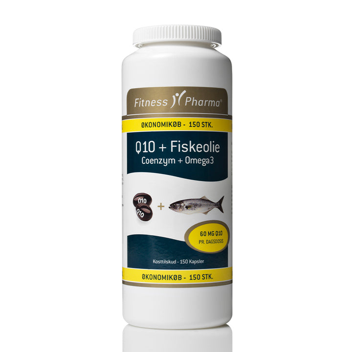 Fitness Pharma Q10 m/Fiskeolie ØKO (150 stk)