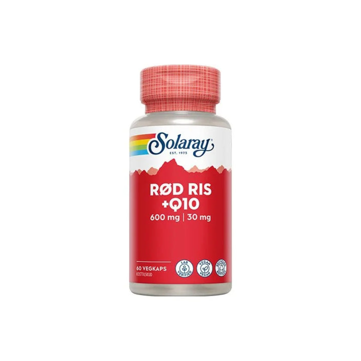 Solaray Rød ris & Q10 (60 kap)