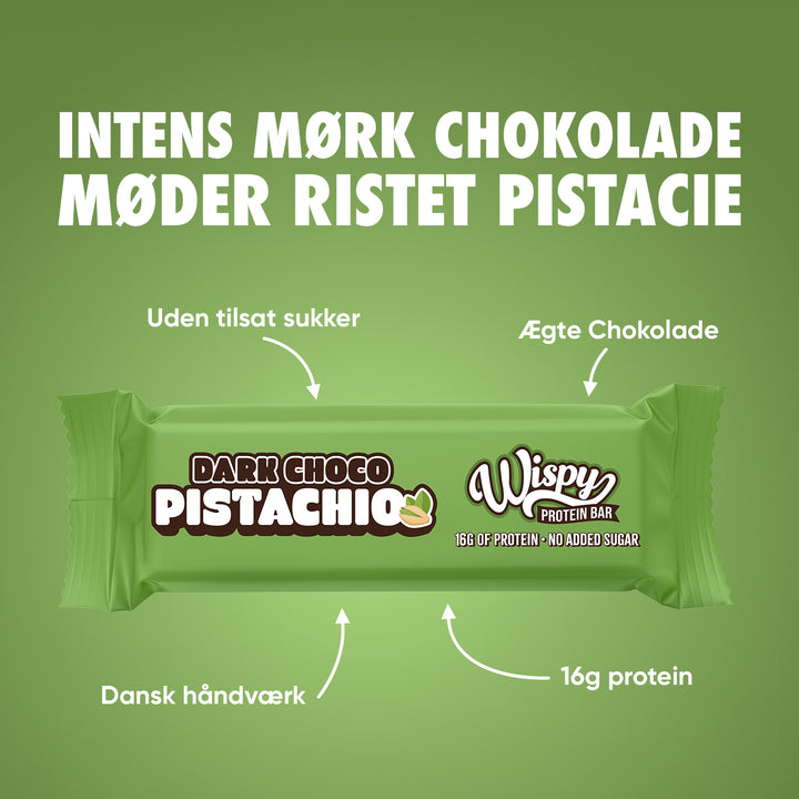 Wispy Protein Bar - Dark Choco Pistachio (10x 55g)