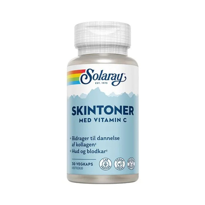 Solaray Skintoner med vitamin C (30 kap)