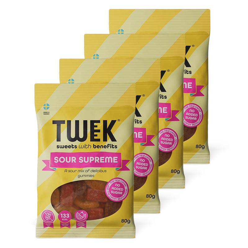 TWEEK Candy - Sour Supreme (4x80g)