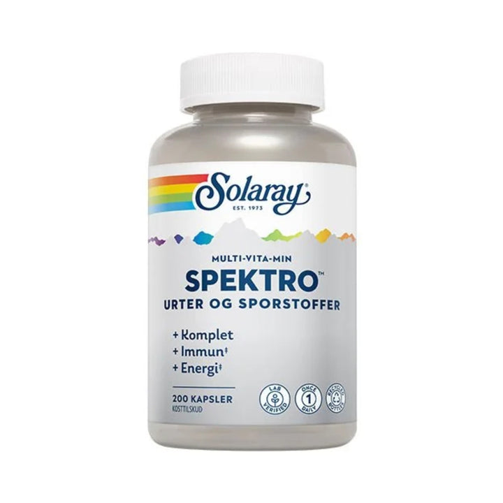 Solaray Spektro Multi-Vita-Min med urter og sporstoffer (200 kap)