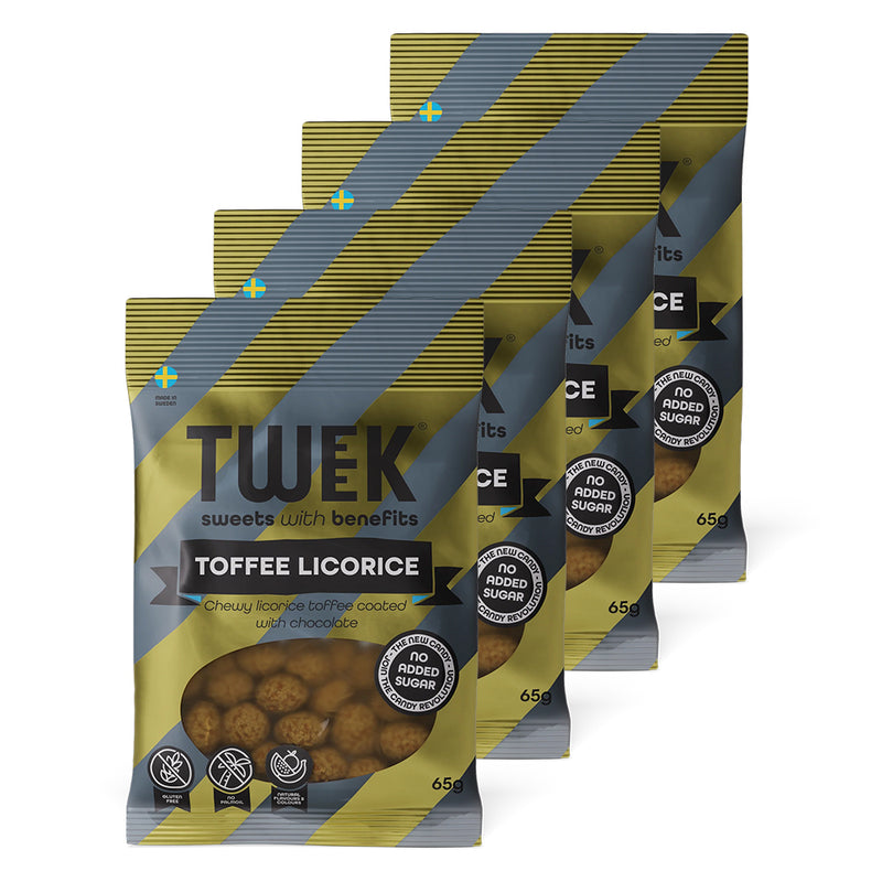 TWEEK Candy - Toffee Licorice (4x65g)