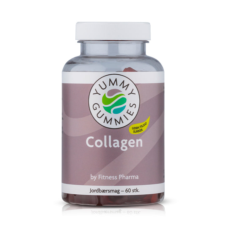 Fitness Pharma Yummy Gummies Collagen - Jordbærsmag (60 stk)