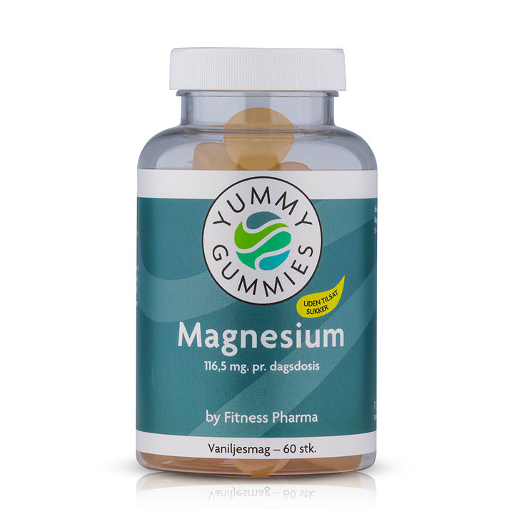 Fitness Pharma Yummy Gummies Magnesium - Vaniljesmag (60 stk)