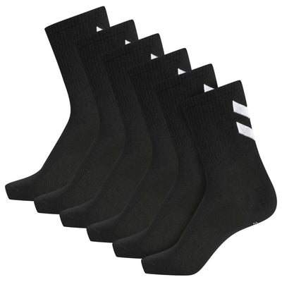 Hummel CHEVRON 6-pack Socks – Black - Musclehouse.dk