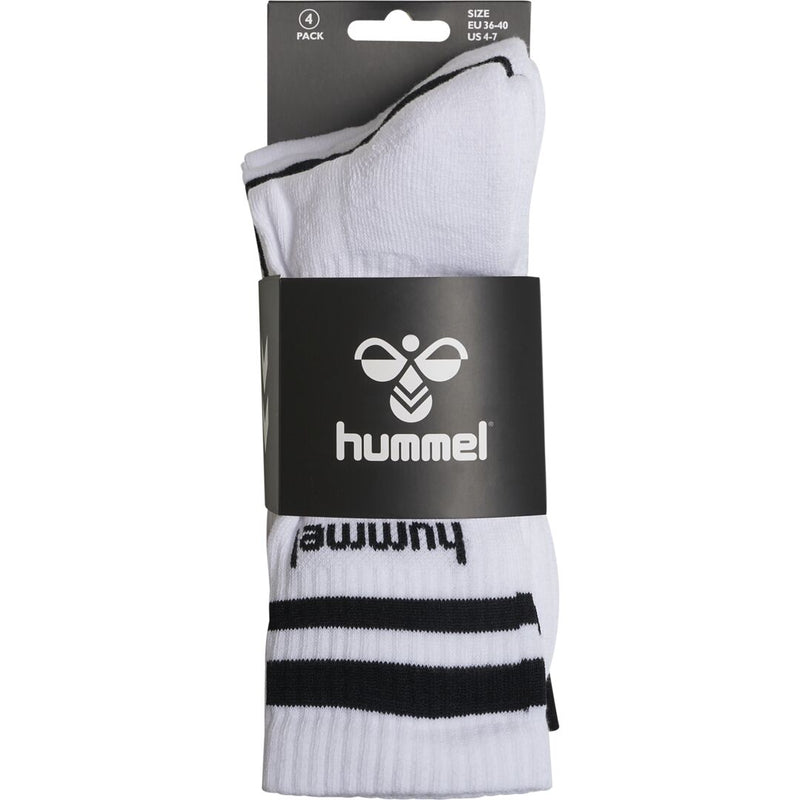 Hummel RETRO 4-pack Socks Mix – White/Black