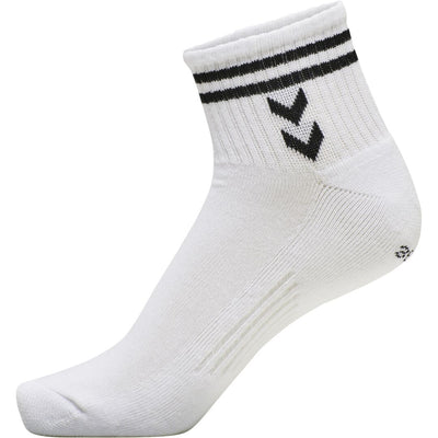 Hummel STRIPE 4-pack Mid Cut Socks Mix – White/Black