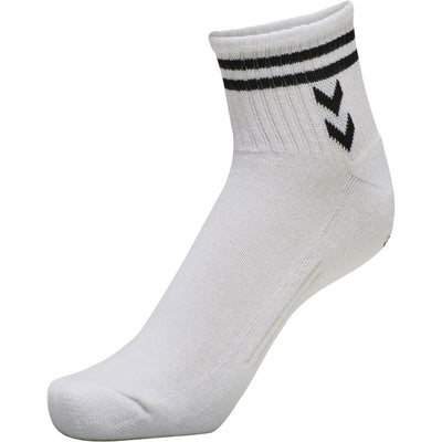 Hummel STRIPE 4-pack Mid Cut Socks Mix – White/Black