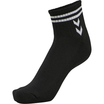 Hummel STRIPE 4-pack Mid Cut Socks Mix – White/Black